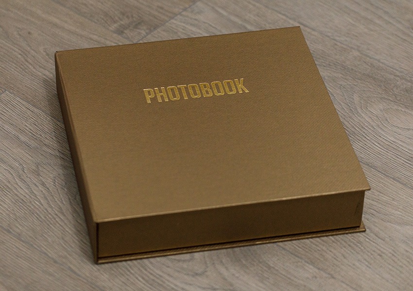 SkyBook Studio Standard Archive Box Photobook Golden Brown