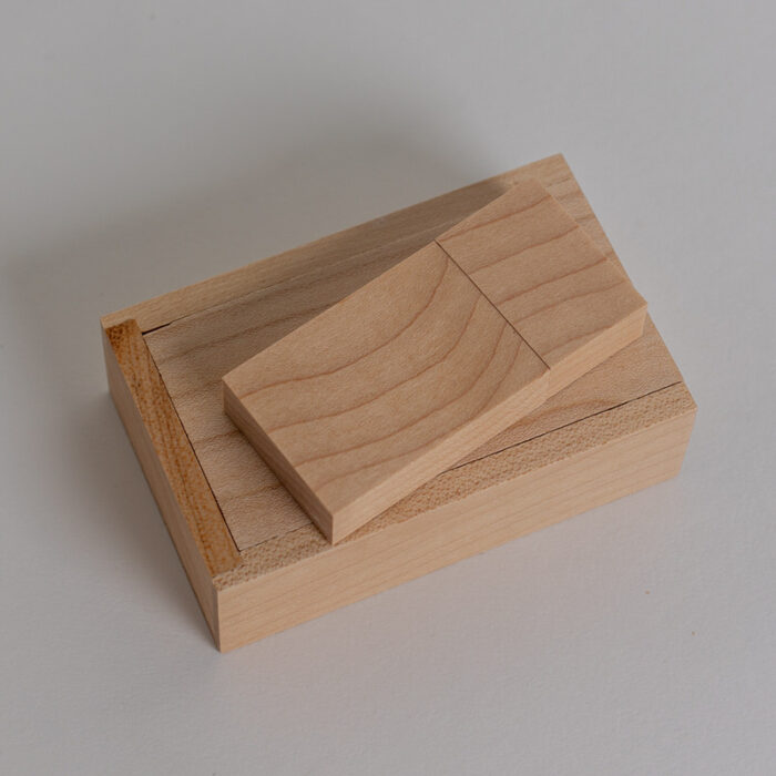 USB Flash 16 GB Maple wood with box